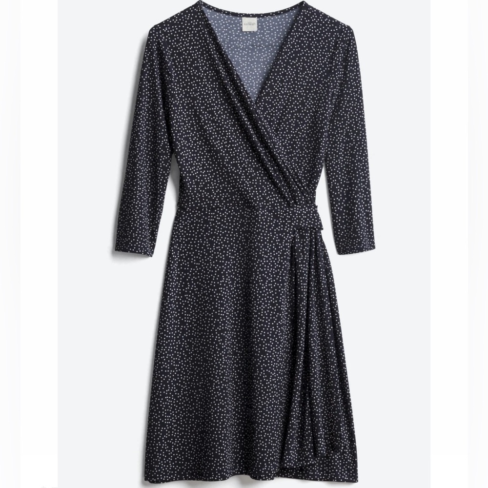 Kaileigh Meesha Faux Wrap Knit Dress